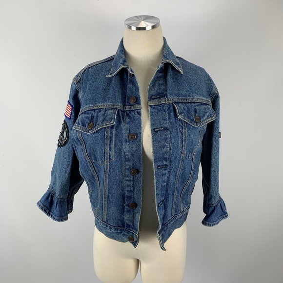 Levi's Jackets & Blazers - Levi's Strauss Medium Denim Jacket Patches UNIQUE